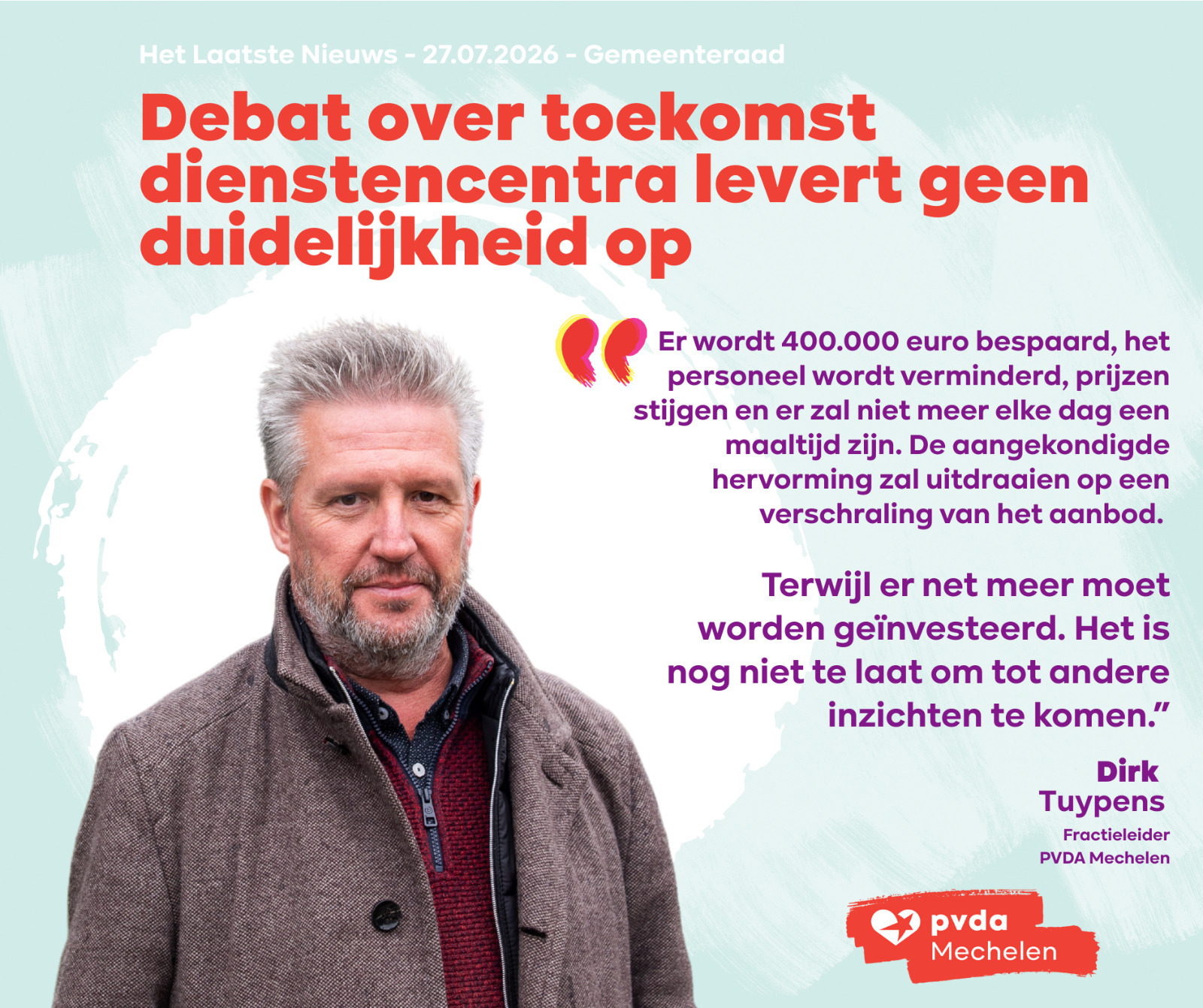 Dirk Tuypens over debat dienstencentra
